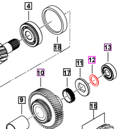 Mahindra Roxor Adj Shim Sub Shaft 1.75 7910028091 Mahindra Direct Parts
