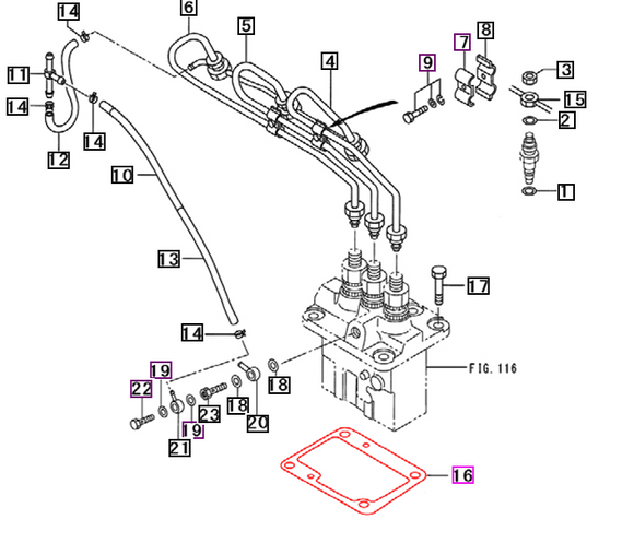 Mahindra Tractor Shim - Fuel Injection Pump MM40904001 Mahindra Direct Parts
