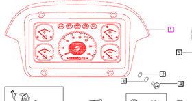 Mahindra Tractor Instrument Cluster E007700855D92 Mahindra Direct Parts