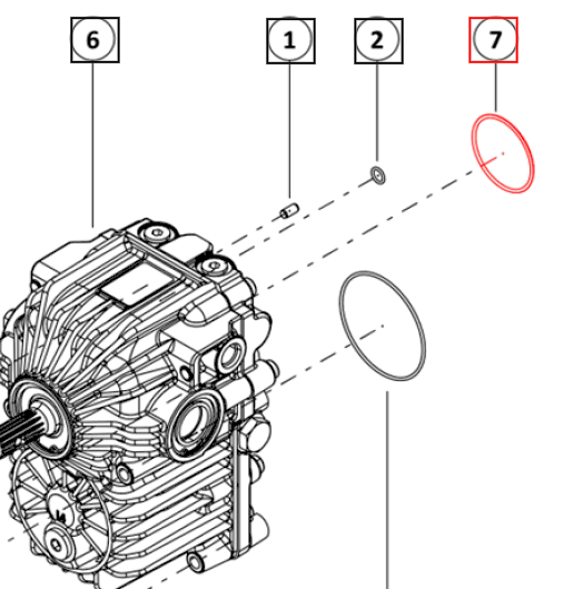 Mahindra Tractor O Ring Cover Plate 0302BAM00670N Mahindra Direct Parts