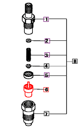 Mahindra Tractor Fuel Injector Nozzle 0934005060 Mahindra Direct Parts