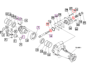 Mahindra Tractor Bearing - Pinion 19473127000 Mahindra Direct Parts