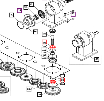 Mahindra Tractor Mower Bearing - Sprocket 6208 C3 EBE000131R Mahindra Direct Parts