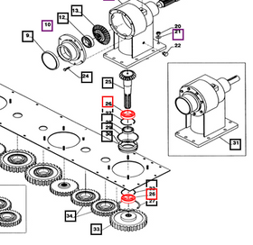 Mahindra Tractor Mower Bearing - Sprocket 6208 C3 EBE000131R Mahindra Direct Parts