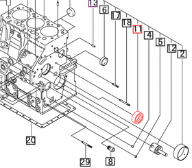 Mahindra Tractor Needle Bearing - Cylinder Block 31S9400820 Mahindra Direct Parts