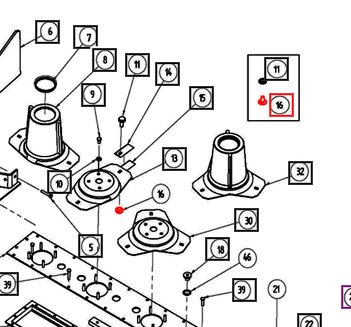 Mahindra Tractor Blade Holder Pin EBE000145R Mahindra Direct Parts