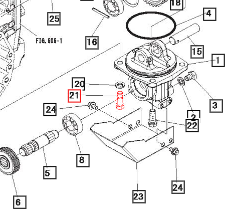 Mahindra Tractor Bolt - MID PTO Case 19803186000 Mahindra Direct Parts