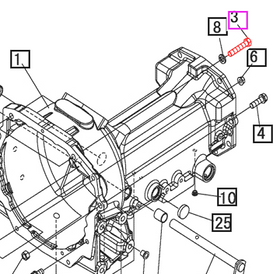 Mahindra Tractor Bolt - Clutch Housing A0520112060 Mahindra Direct Parts