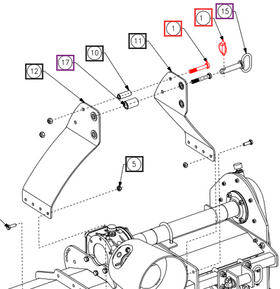 Mahindra Tractor Bolt - Mast CKSB01B00090N-FM Mahindra Direct Parts