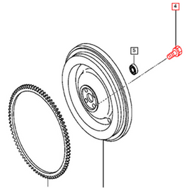 Mahindra Tractor Bolt - Flywheel 006053042N01 Mahindra Direct Parts