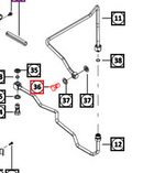 Mahindra Tractor Eye Bolt - Hydraulic Line 007211095L1 Mahindra Direct Parts