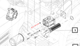 Mahindra Tractor Socket Bolt - Hydraulic Pump M8x1.25x105x10.9 SF0105024 Mahindra Direct Parts