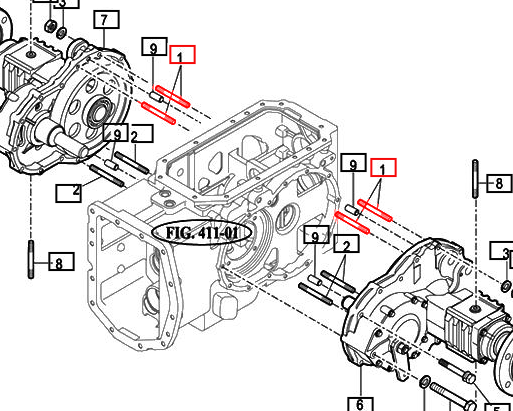 Mahindra Tractor Bolt / Stud - Rear Axle Housing V2514410060 Mahindra Direct Parts