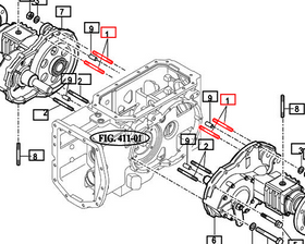 Mahindra Tractor Bolt / Stud - Rear Axle Housing V2514410060 Mahindra Direct Parts