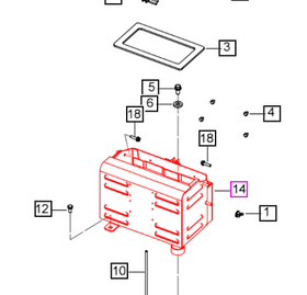 Mahindra Tractor Battery Box 007639487V91 Mahindra Direct Parts