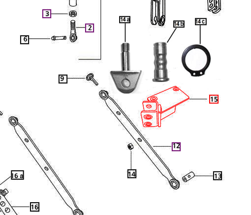 Mahindra Tractor Bracket - Check Chain Left Hand LH 005558695R91 Mahindra Direct Parts