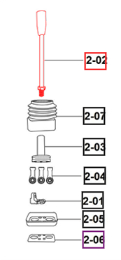 Mahindra Tractor Joystick Lever Assy 801Z1-8C003 Mahindra Direct Parts