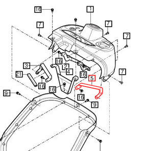 Mahindra Tractor Bracket - Dash Cover Left Hand LH 11616032600GB Mahindra Direct Parts
