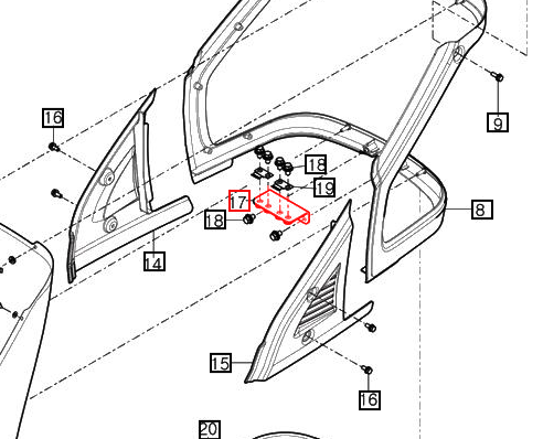 Mahindra Tractor Bracket - Lower Dash Panel 11616032810GB Mahindra Direct Parts