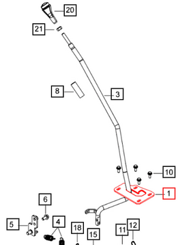 Mahindra Tractor Bracket Guide - PTO Lever 008020181V11 Mahindra Direct Parts