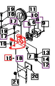Mahindra Tractor Bracket Left Hand LH - Signal Light 19632935BR2 Mahindra Direct Parts