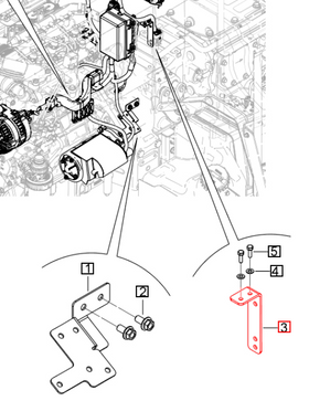 Mahindra Tractor Bracket Mounting Harness 007705618V1 Mahindra Direct Parts