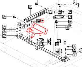 Mahindra Tractor Bracket - Music System Mounting 008901202K11 Mahindra Direct Parts