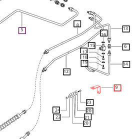 Mahindra Tractor Bracket Pipe Mounting 005559256B1 Mahindra Direct Parts