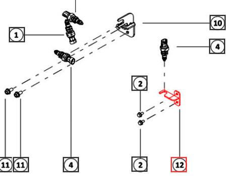Mahindra Tractor Bracket - Mechanical Switch 007709452N91 Mahindra Direct Parts