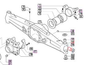 Mahindra Tractor Bushing - Front Axle 006500344C1 Mahindra Direct Parts
