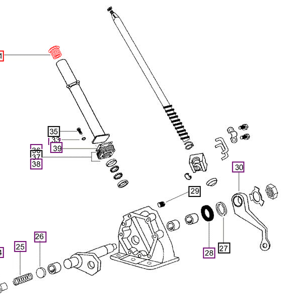Mahindra Tractor Rubber Bushing - Steering Column 001231112R1 Mahindra Direct Parts
