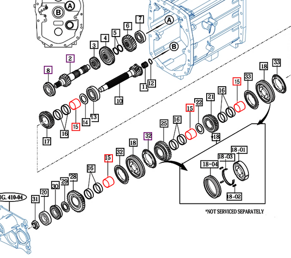 Mahindra Tractor Bush - Main Change Gear 40x50x37 19022220041 Mahindra Direct Parts