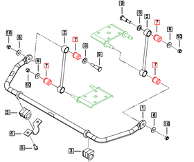Mahindra Roxor Bushing - Front Stabilizer 0097964 Mahindra Direct Parts