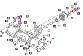 Mahindra Tractor Bushing - Front Axle Pinion 10252119000 Mahindra Direct Parts