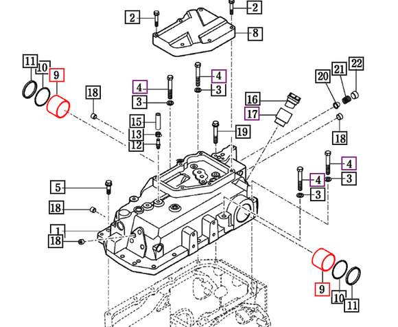 Mahindra Tractor Bushing - Cylinder Case 17995050090 Mahindra Direct Parts