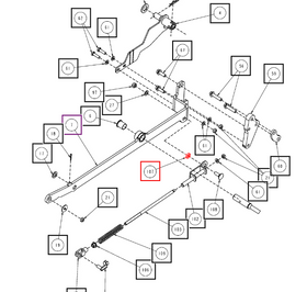 Mahindra Tractor Mower Bushing - Carrier CNSX09B00860N Mahindra Direct Parts