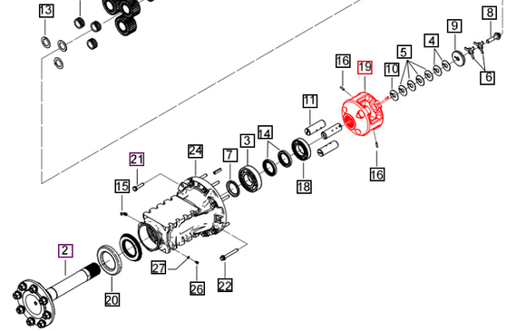 Mahindra Tractor Rear Axle Carrier Planetary 006510452V1 Mahindra Direct Parts