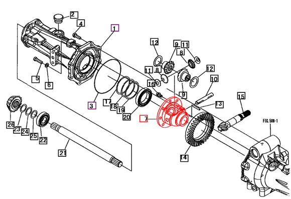 Mahindra Tractor Differential Case - Front Axle 10312121000 Mahindra Direct Parts