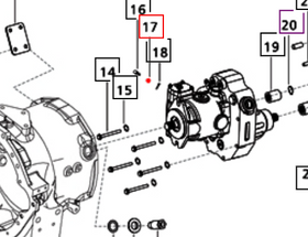 Mahindra Tractor Castle Nut - Control Pin 006507439D1 Mahindra Direct Parts