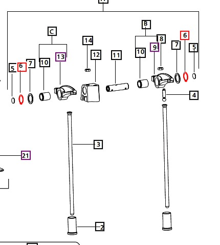 Mahindra Tractor Circlip - Retainer Valve Lever Shaft 000022034RD Mahindra Direct Parts