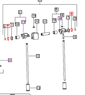 Mahindra Tractor Circlip - Retainer Valve Lever Shaft 000022034RD Mahindra Direct Parts