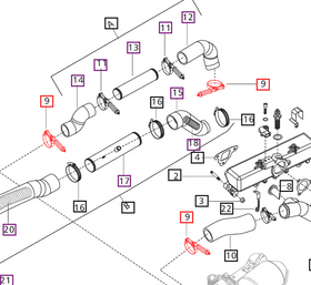 Mahindra Tractor Clamp - Air Hose 006000631F1 Mahindra Direct Parts