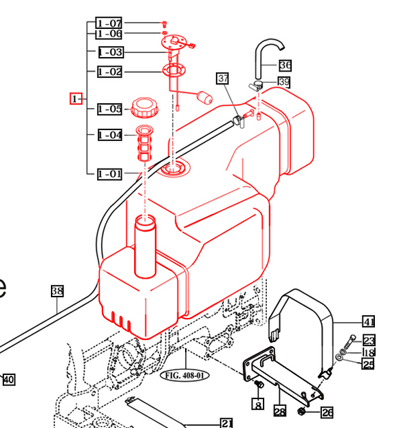 Mahindra Tractor Fuel Tank Assembly 12291110003 Mahindra Direct Parts