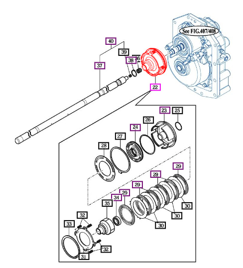 Mahindra Tractor PTO Clutch 15892612000 Mahindra Direct Parts