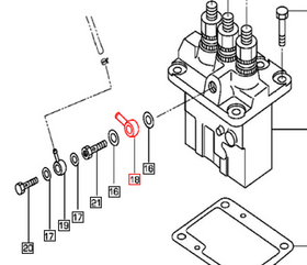 Mahindra Tractor Collar - Fuel Injection Valve 006056083N01 Mahindra Direct Parts