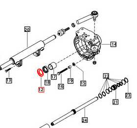 Mahindra Tractor Cover - Swivel Housing Seal 006514817U1 Mahindra Direct Parts