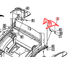 Mahindra Tractor Cover - Rear Fender Left Hand LH 19486611001 Mahindra Direct Parts