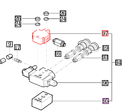 Mahindra Tractor Cover - Exterior Hydraulic Valve 14525080971M Mahindra Direct Parts