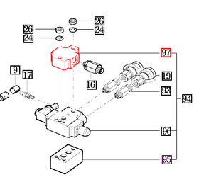 Mahindra Tractor Cover - Exterior Hydraulic Valve 14525080971M Mahindra Direct Parts