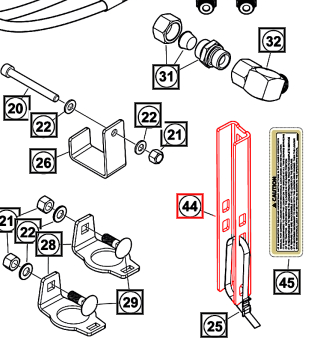 Mahindra Tractor Loader Cylinder Stop Plate 60086335-37ALO Mahindra Direct Parts